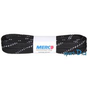 Merco Šněrovadlo/hokejové tkaničky 180cm voskované černé