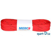Merco Šněrovadlo/hokejové tkaničky 270cm voskované červená