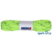 Merco Šněrovadlo/hokejové tkaničky 310cm voskované svítivě zelené