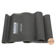 Merco Aerobic band šedý super silný/těžký fitness pás-guma na posilování 120x15cm