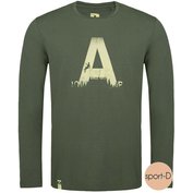 Loap Aldoss P55N vel.L pánské tričko dl. rukáv zelená