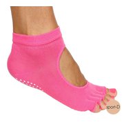 Merco Protiskluzové ponožky na jógu bez prstů růžové