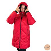 Luhta Hanga dámský zimní kabát červený