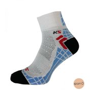 Pondy KS600 unisex snížené ponožky bílo-červené