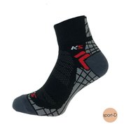 Pondy KS600 (KS-Speed) unisex snížené ponožky černo-červené