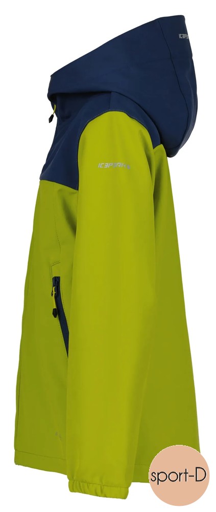 Icepeak Konan vel. 170-176 dětská | softshellová modro-zelená Kamenná bunda prodejna Čáslav