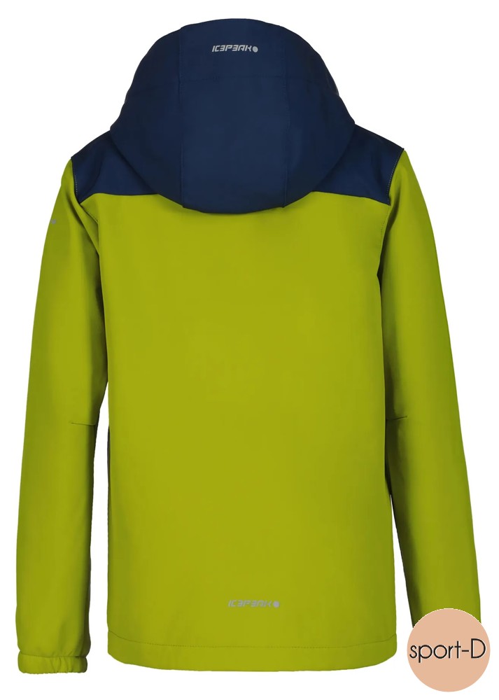 Konan | prodejna vel. softshellová Kamenná 170-176 Čáslav Icepeak dětská bunda modro-zelená