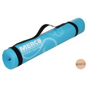 Merco Print PVC 4 karimatka / podložka na cvičení modrá s potiskem 4mm