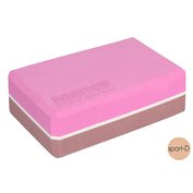 Merco Yoga Block kostka - blok na jógu 7,5cm, růžovo-hnědá