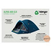 Vango Alpha 400 stan pro 4 osoby blue CLR