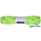 Merco Šněrovadlo/hokejové tkaničky 240cm voskované svítivě zelené