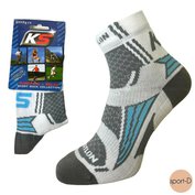 Pondy KS-tria sportovní funkční ponožky bílé