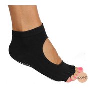 Merco Protiskluzové ponožky na jógu bez prstů černé