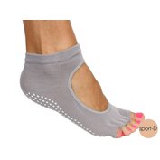 Merco Protiskluzové ponožky na jógu bez prstů šedé
