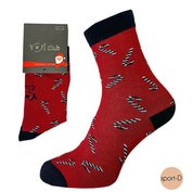 Pondy SK39 vel. 39-42 uni vánoční ponožky červené